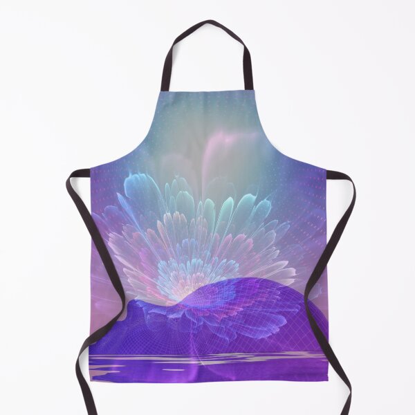 Item preview, Iridescent Mystic Majesty Silhouette Head With Turquoise Flowers & Magical Aesthetic Fantasy Art Fractal Pattern designed and sold by Flowerartlovers.