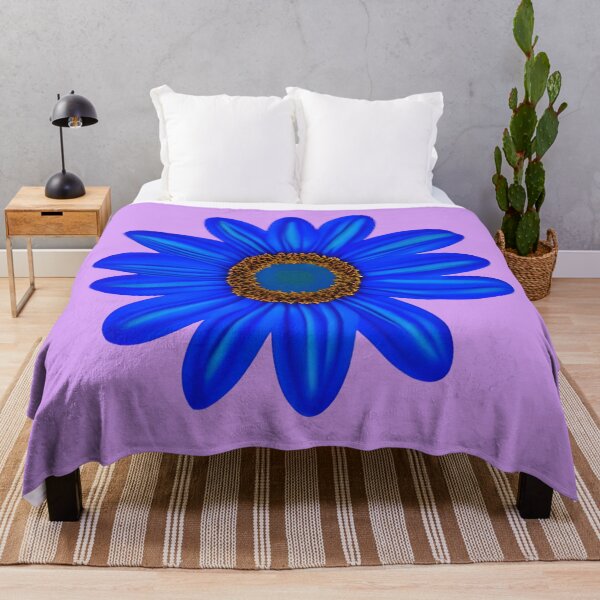 Item preview, Blue daisy flower designed and sold by gramizzia.