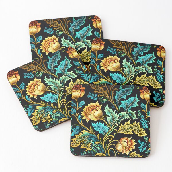 Item preview, Ornamental Floral Pattern Vintage Flowers Wallpaper Ornaments designed and sold by goldufeenstaub.