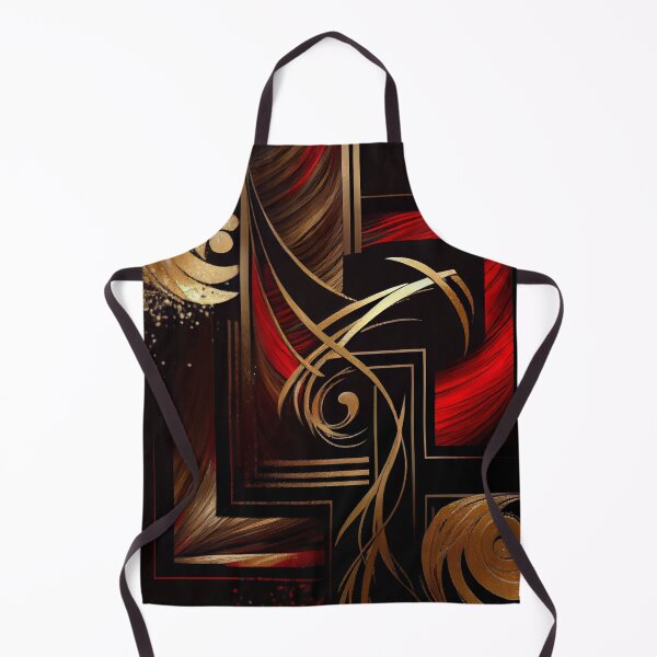 Item preview, Modern Abstract- Red Black Gold #2 designed and sold by Gypsykiss.