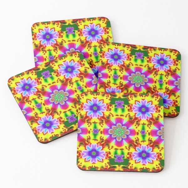 Item preview, Ornamental floral pattern vintage flowers wallpaper ornaments psychedelic 60s mystical designed and sold by goldufeenstaub.