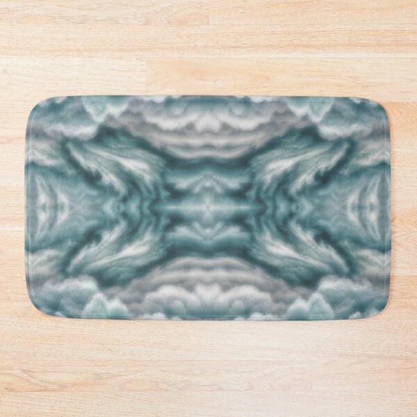 Item preview, Light Teal Gray Clouds Seamless Pattern designed and sold by Reconocer.