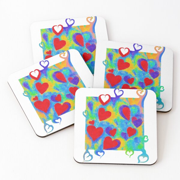 Item preview, Colorful hearts designed and sold by Fantabuloustef.