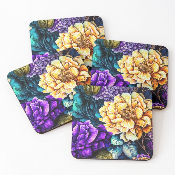 Item preview, Ornamental Floral Pattern Vintage Flowers Wallpaper Ornaments designed and sold by goldufeenstaub.