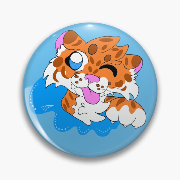 Item preview, Happy Tiger designed and sold by PawsAnJaws.