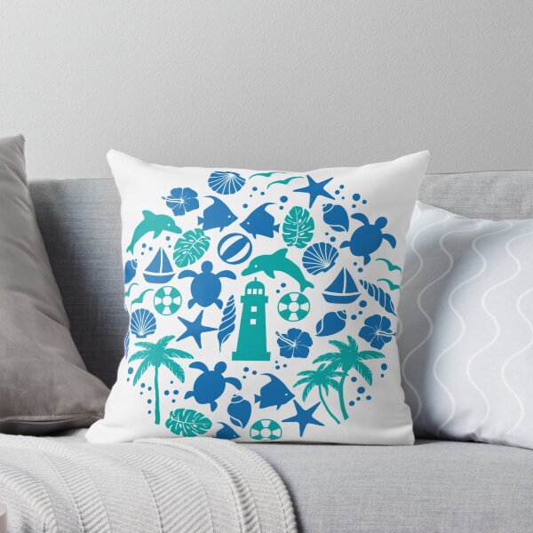 Item preview, Blue Nautical Summer Ocean designed and sold by RaionKeiji.
