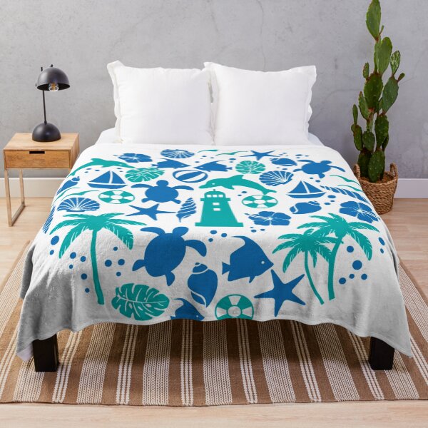 Item preview, Blue Nautical Summer Ocean designed and sold by RaionKeiji.