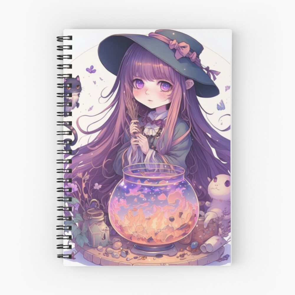 Vista previa del artículo con la obra «Cuaderno de espiral», diseñado y vendido por JadeFluent.