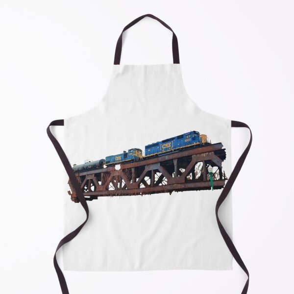 Item preview, CSX #6542 & #1234 on a bridge (white) designed and sold by train-shop.