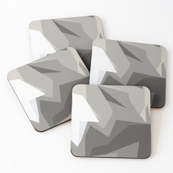 Item preview, Geometric Abstract in White and Almond designed and sold by Righan Wallace.