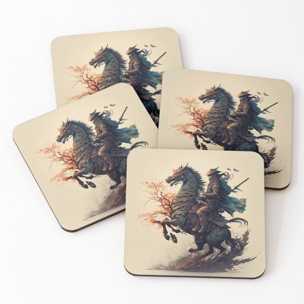 Item preview, samurai riding dragon designed and sold by sammgdesign.
