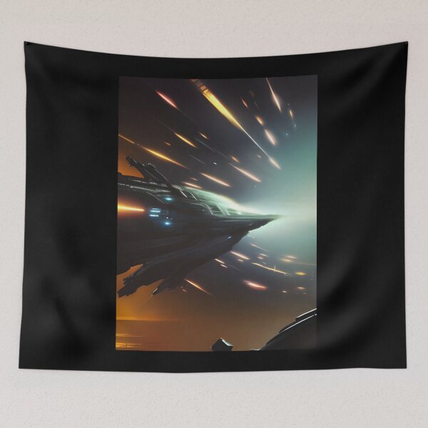 Item preview, 'Heading Home' Science Fiction AI Painting Digital Art designed and sold by Gogmagosh.