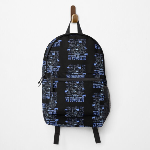 Item preview, Blue version of I wish life was as simple as calculus Cow pun designed and sold by FarmsteadAcers.