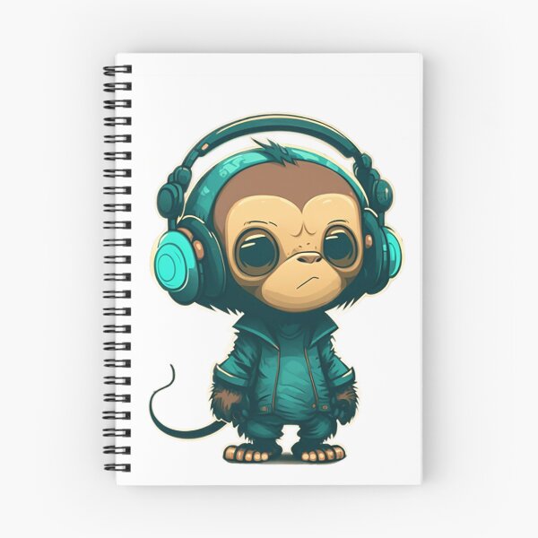 Item preview, Cool  cute monkey in headphones designed and sold by Maryberry96.