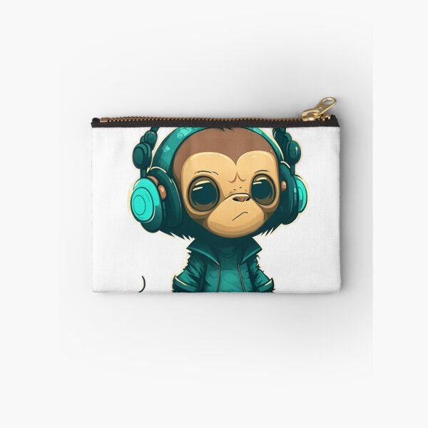 Item preview, Cool  cute monkey in headphones designed and sold by Maryberry96.