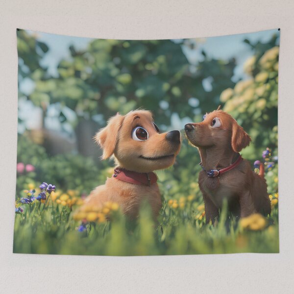 Item preview, Blind puppy that makes a new friend for life designed and sold by BabyShmoopies.