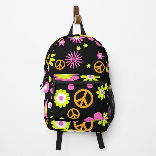 Item preview, Brightly colored flowers and Peace signs designed and sold by ditzy-designs.