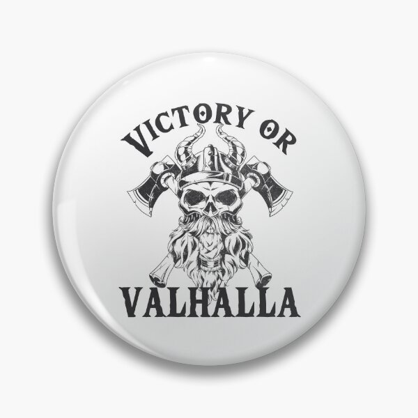 Artikelvorschau,  Sieg oder Valhalla - Wikingerschädel mit Helm und Hörnern entworfen und verkauft von Georgy09.