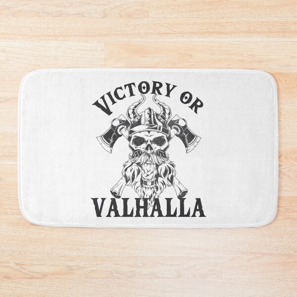 Item preview,  Victory or Valhalla - Viking Skull with Helmet and Horns designed and sold by Georgy09.