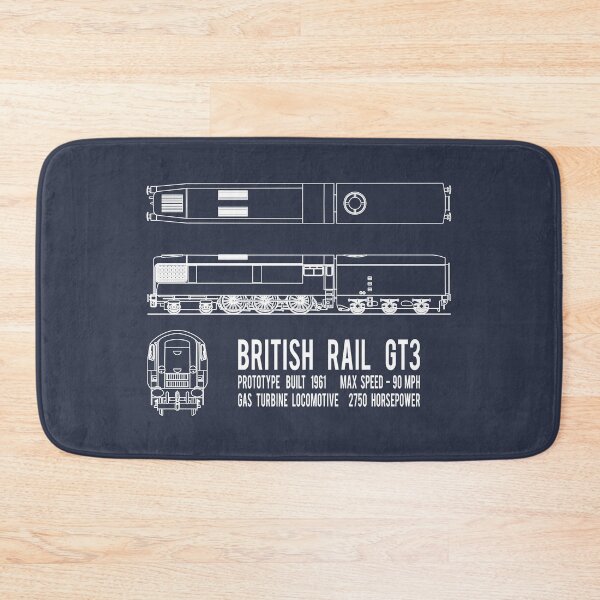 Item preview, British Rail GT3 Prototype Gas Turbine Locomotive Train Blueprint Diagram Gift designed and sold by Maljonic.