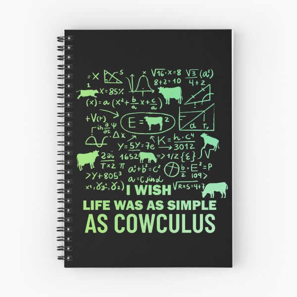 Item preview, Green version of I wish life was as simple as calculus Cow pun designed and sold by FarmsteadAcers.