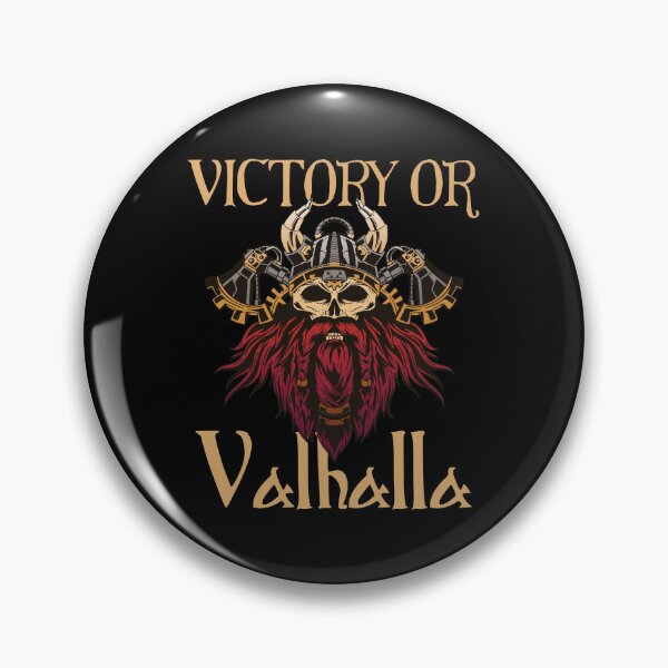 Artikelvorschau, Sieg oder Valhalla - Viking Warrior Skull mit Helm und Axt entworfen und verkauft von Georgy09.