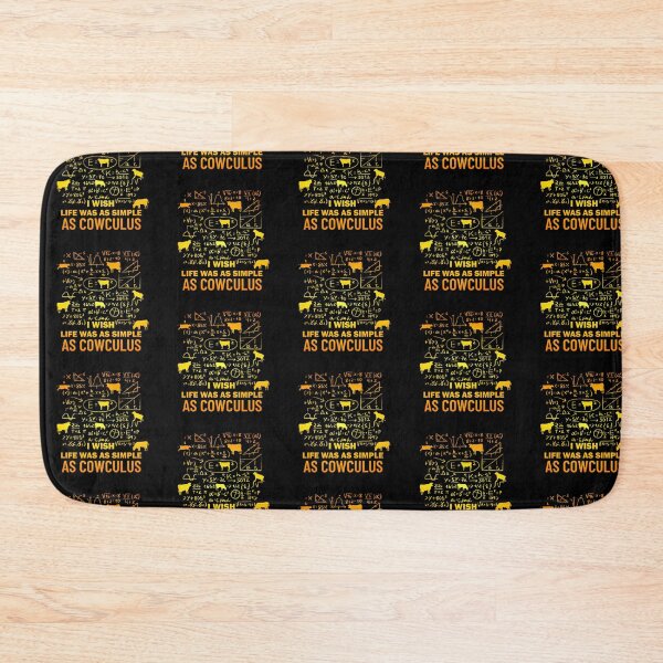 Item preview, Yellow version of I wish life was as simple as calculus  Cow pun designed and sold by FarmsteadAcers.
