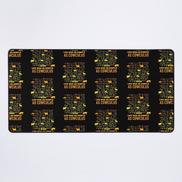Item preview, Yellow version of I wish life was as simple as calculus  Cow pun designed and sold by FarmsteadAcers.