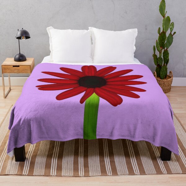 Item preview, Red daisy flower designed and sold by gramizzia.