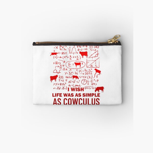 Item preview, Red version of I wish life was as simple as calculus  Cow pun designed and sold by FarmsteadAcers.