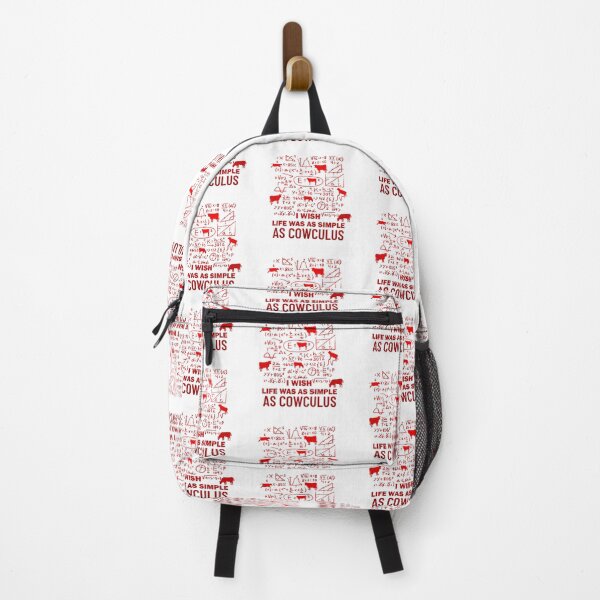 Item preview, Red version of I wish life was as simple as calculus  Cow pun designed and sold by FarmsteadAcers.