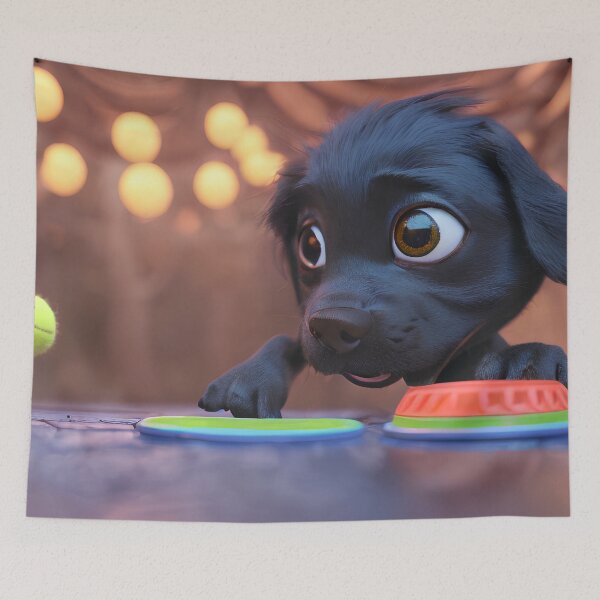 Item preview, Bella and her missing tennis ball designed and sold by BabyShmoopies.