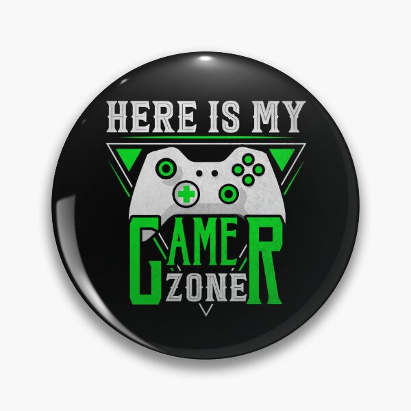 Item preview, Here Is My Gamer Zone Green designed and sold by SamuraiGaming.