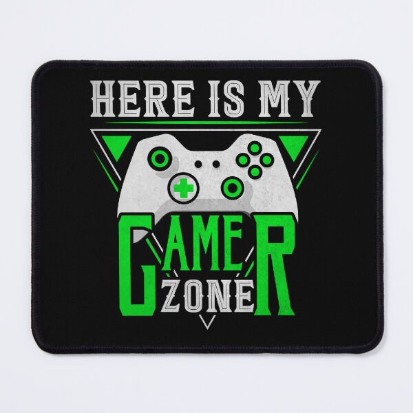 Item preview, Here Is My Gamer Zone Green designed and sold by SamuraiGaming.