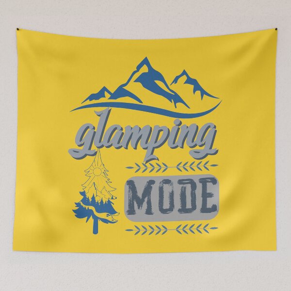 Item preview, glamping mode, forest river sun inside tree pine designed and sold by movie-popcorn.