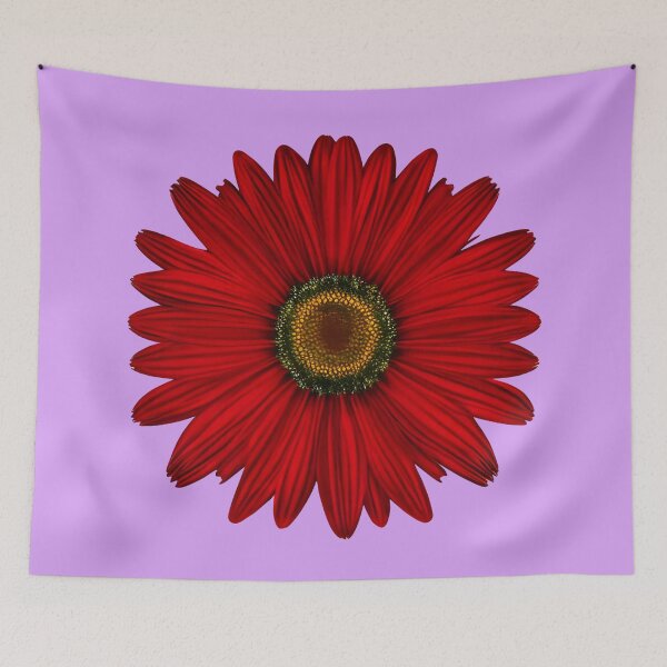Item preview, Red daisy flower designed and sold by gramizzia.