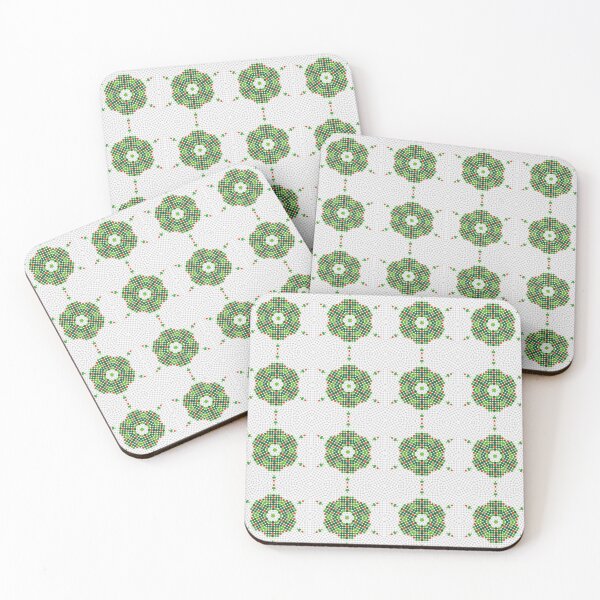 Item preview, Green ,Cream, Orange and Blue Geometric Pattern  designed and sold by Nalwesya.