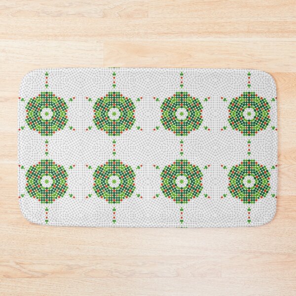 Item preview, Green ,Cream, Orange and Blue Geometric Pattern  designed and sold by Nalwesya.