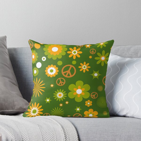 Item preview,  Brightly colored flowers and Peace signs designed and sold by ditzy-designs.