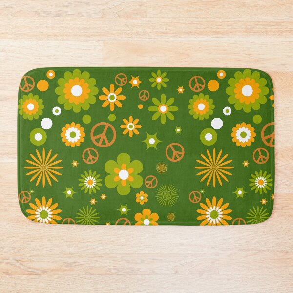 Item preview,  Brightly colored flowers and Peace signs designed and sold by ditzy-designs.