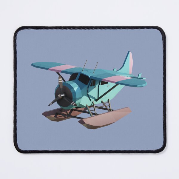 Item preview, Cute Blue/Pink Water Plane Lowpoly 3D  designed and sold by Gravedrinker.