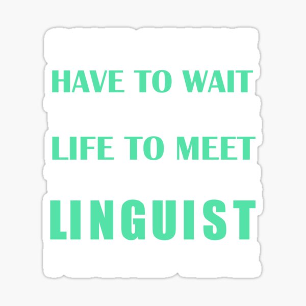 Item preview, Linguist I Raised Mine designed and sold by AlwaysAwesome.