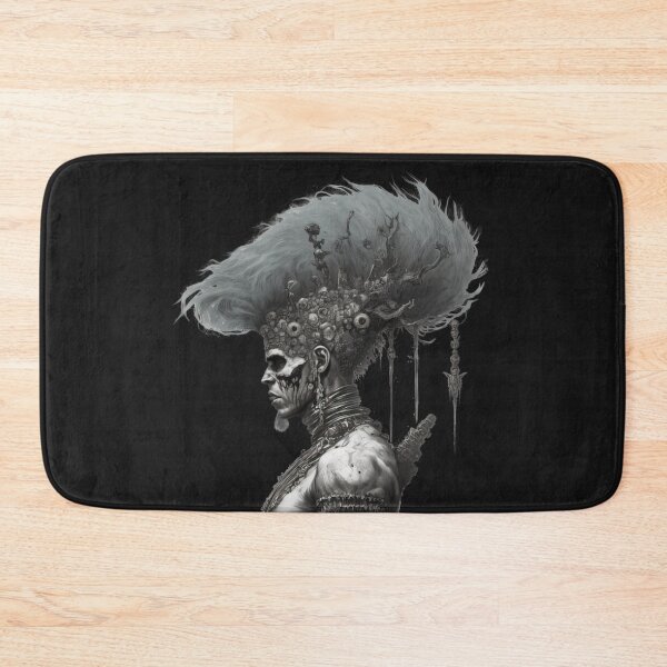 Item preview, Til Val Halla Warrior Viking God with Blue Hair designed and sold by CoyoteStudio.