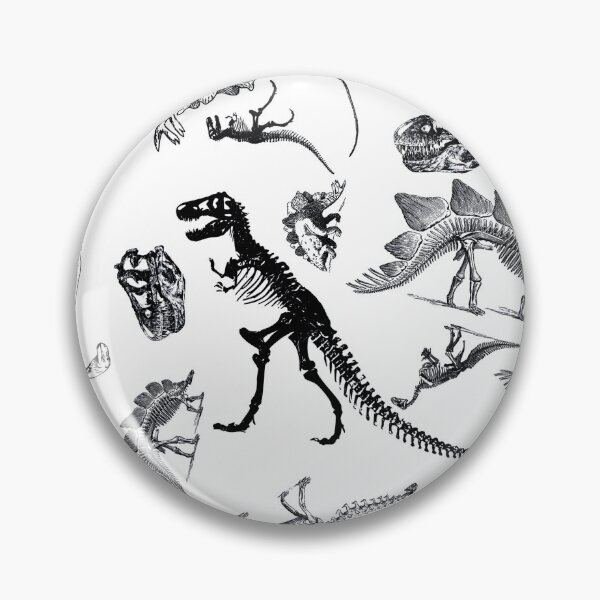 Item preview, Vintage Museum Dinosaurs and Skeletons Blanks and White designed and sold by Kristi Duggins.