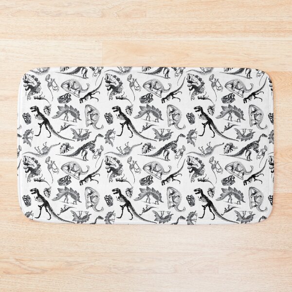 Item preview, Vintage Museum Dinosaurs and Skeletons Blanks and White designed and sold by Kristi Duggins.