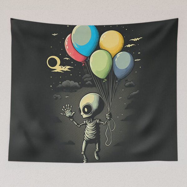 Item preview, Alien with Baloon art designed and sold by Maryberry96.