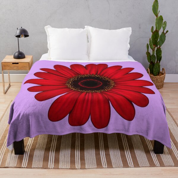 Item preview, Red daisy flower designed and sold by gramizzia.