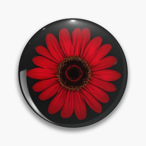 Item preview, Red daisy flower designed and sold by gramizzia.