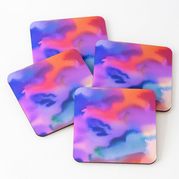 Item preview, Simple Colorful Abstract Watercolor Paint Splatter designed and sold by CattlettArt.