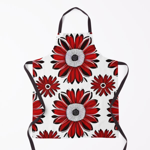 Item preview, Red daisy flower pattern designed and sold by gramizzia.